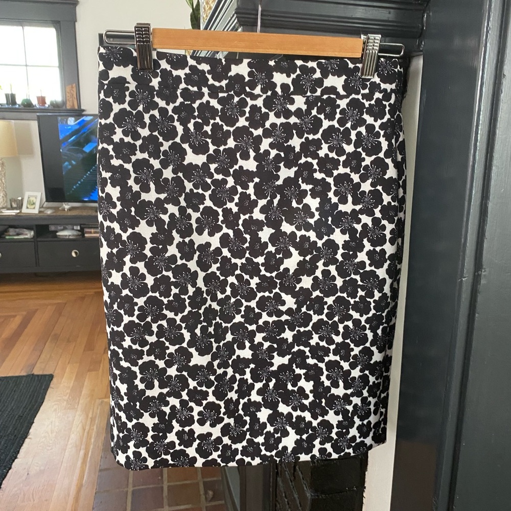 JCrew Floral Pencil Skirt